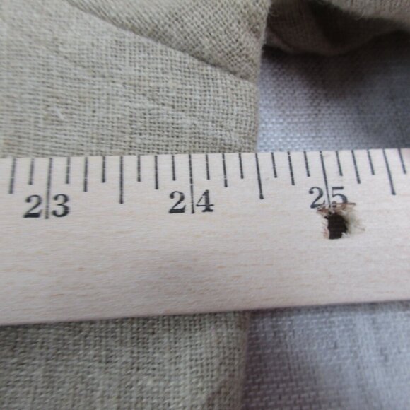 LRG Wovens Shirt Mens XL Tan Linen Classic Fit Short Sleeve Collared Button-Up - Picture 7 of 7